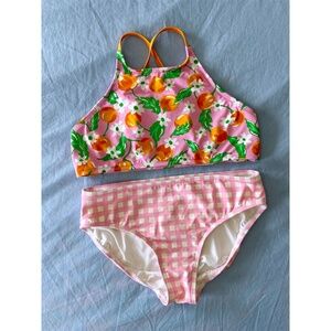 Draper James x Lands End Girl's Bikini Two Piece Bathing Suit Size 12